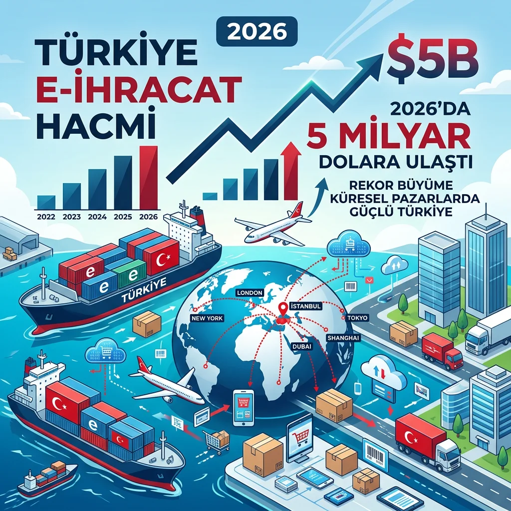 Türkiye E-İhracat Hacmi 2026'da 5 Milyar Dolara Ulaştı