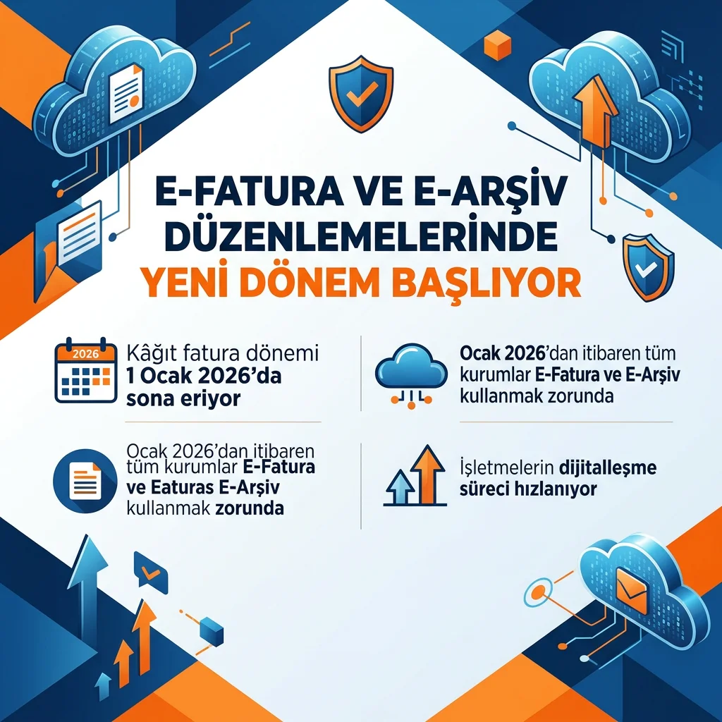 E-Fatura ve E-Arşiv Düzenlemelerinde Yeni Dönem Başlıyor